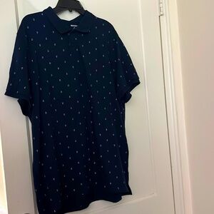 old navy navy polo short sleeve size: XXL